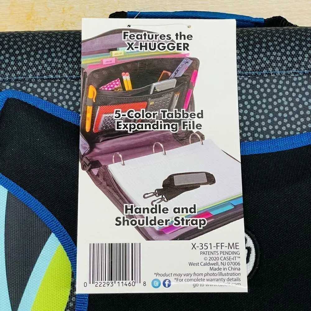 NWT Case-it Monsters Binder THE X-HUGGER 3 Ring Binder 2” Capacity laptop holder